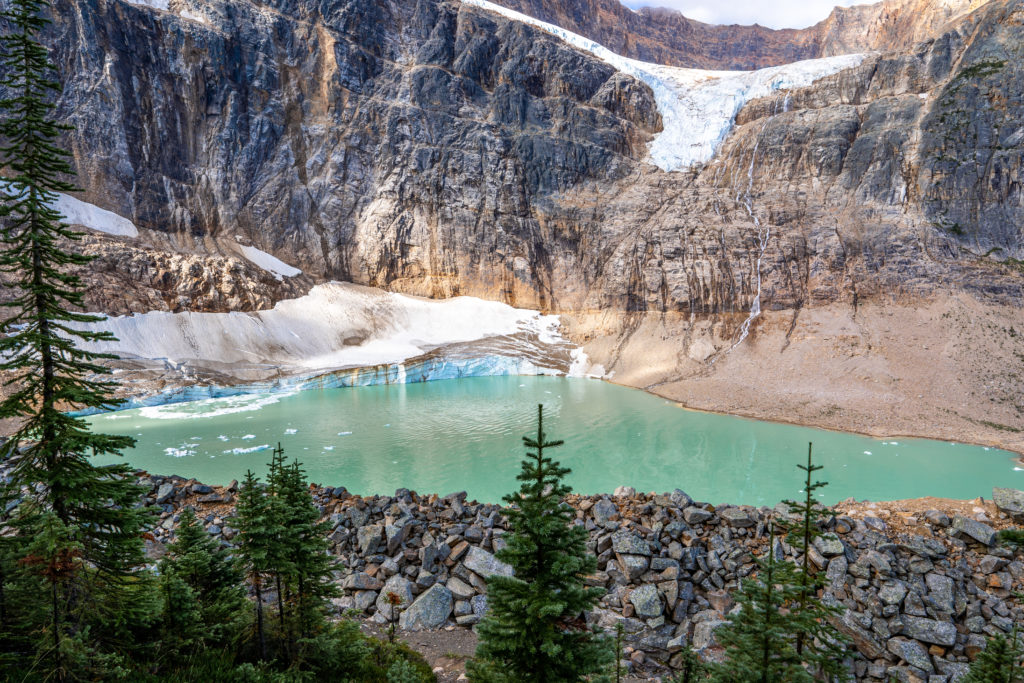 Mont Edith Cavell et glacier, parc de Jasper