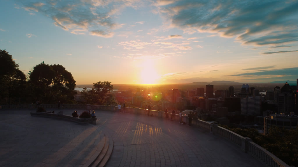 Vue aérienne de Montréal